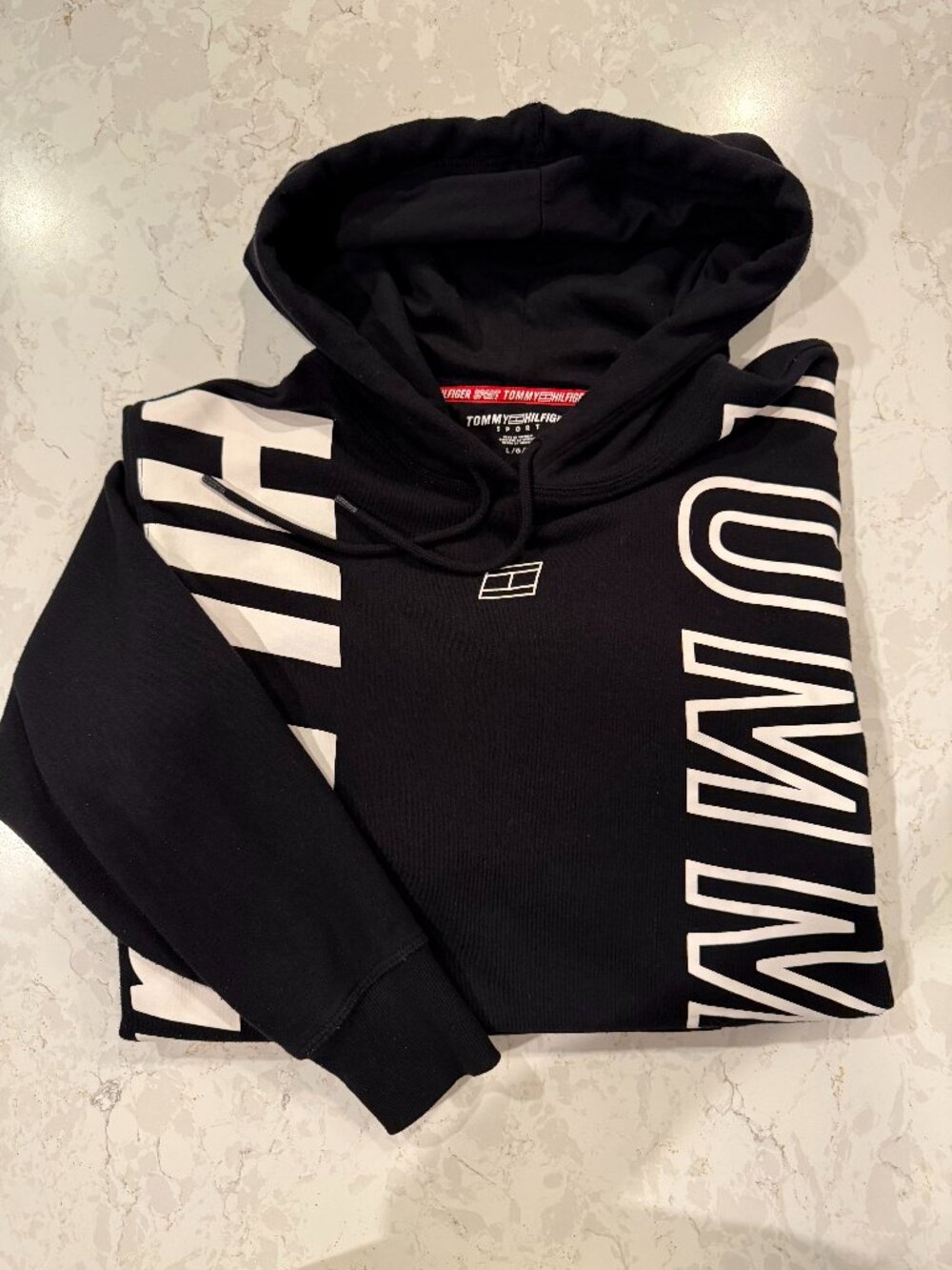 Tommy Hilfiger Sport Hoodie black w/White Logo